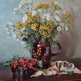 Натюрморт со смородиной