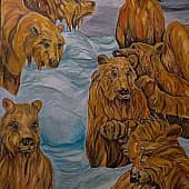 Медведи на реке Дебен