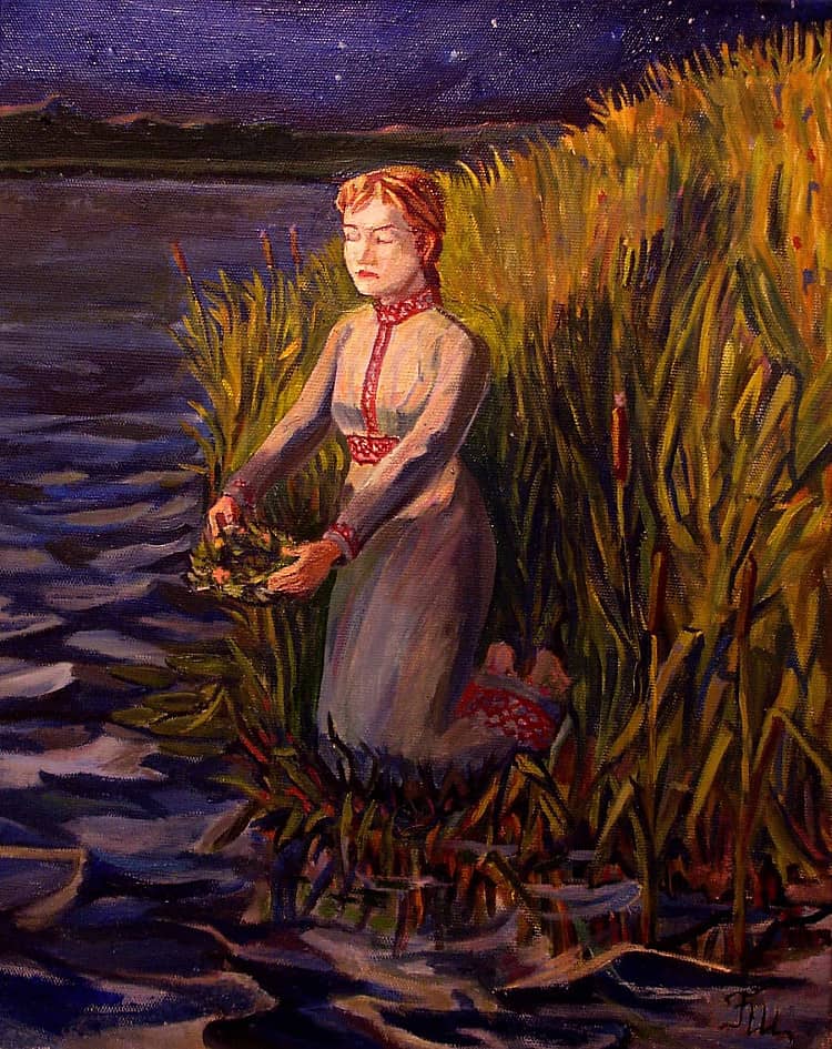 Девушк а с венком