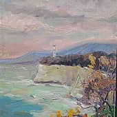Маяк. Море штормит. Пленэр ZhNataly