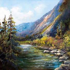 река в горах