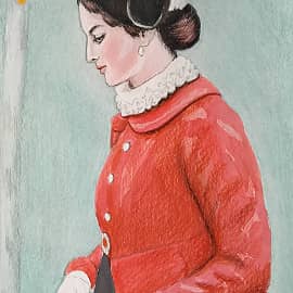 Портрет дамы в шляпе