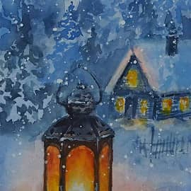 Зимний фонарь