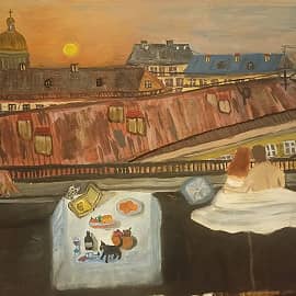 Рассвет на крышах Петербурга