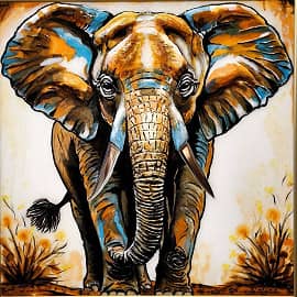 Оранжевый слон