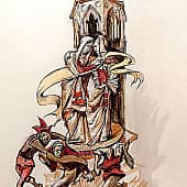 Эскиз к иллюстрации к немецкой легенде