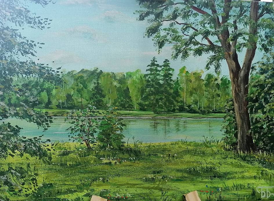 Пленэр. Озеро Медуми