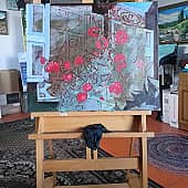 Георгины (1), художник Валерий Вальков