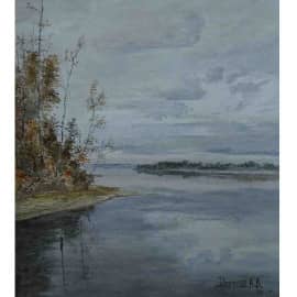 Зеркало 2011 36х48  бумага акварел