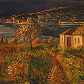 Южный вечер. Бухта.