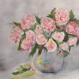 Розовый букет