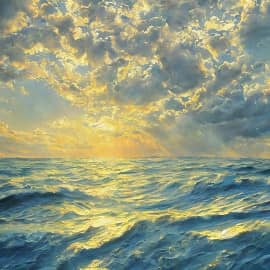 Картина "На горизонте дождь"