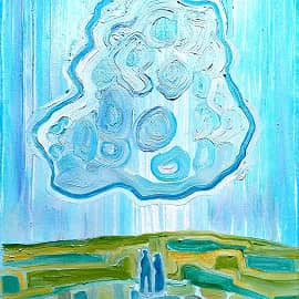 Смотрим с мужем на облако, а оно на нас