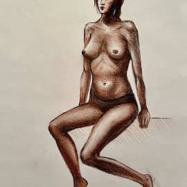 Набросок обнаженной натуры. 4.