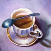 Чашка кофе, художник Миляуша