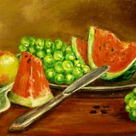 Арбузик с виноградом