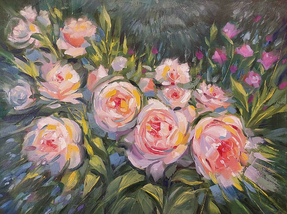 Розы в саду