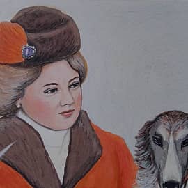 Девушка с собакой