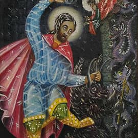 Святой мученик Никита, побивающий беса