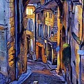 Вечерний переулок.