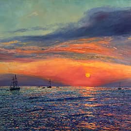 Море на закате 2