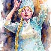 -синяя богиня я- (2), художник Сергей Куценко