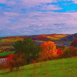 Осенние холмы.