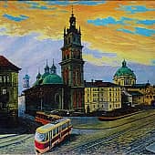 Первый трамвай.