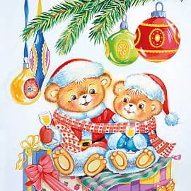 Новогодние мишки