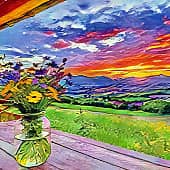 Полевые цветы.