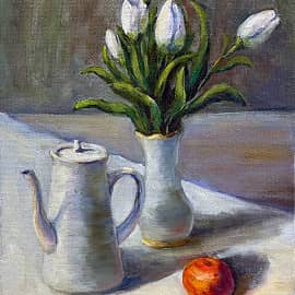 Белые тюльпаны