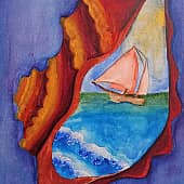 Ракушка с парусником