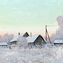 Зимний этюд из цикла "Теребейские мотивы"