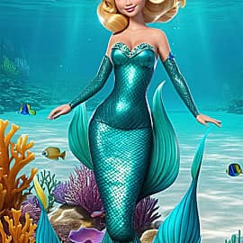 Русалка блондинка