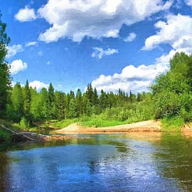 песчаный берег