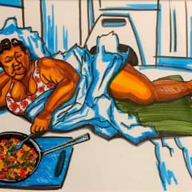 Когда не можешь есть сидя