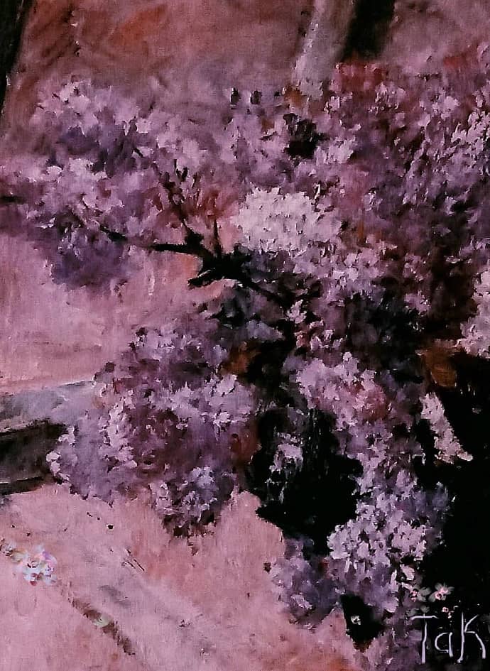 Сиреневая весна на окне