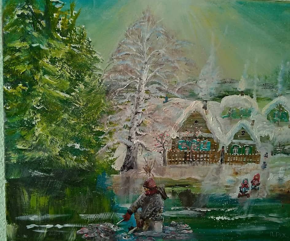 Зима в деревне