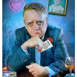 Грустный шарж "Прощай любимая" (Прошла любовь завяли помидоры)