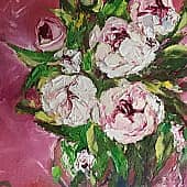 Пионы в вазе