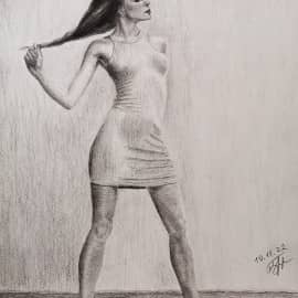 Скетч модели в полный рост