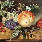 Натюрморт с персиком