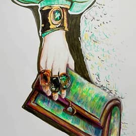 Рука с кольцами