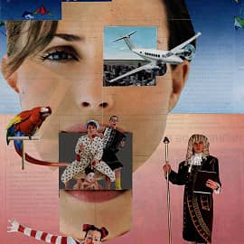 Веселые девчата. Коллаж.