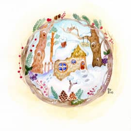 Домик в лесу (8) Зима.