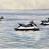 Пхукет. Гидроциклы. Скетч.