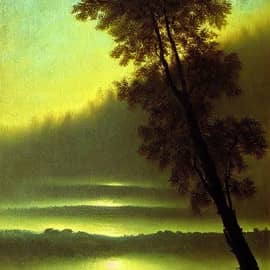 Мои работы "Пейзажи в стиле А.И. Куинджи" .