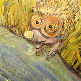 Еж у речки. #Marskolla