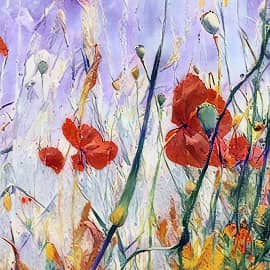 Маки в поле.