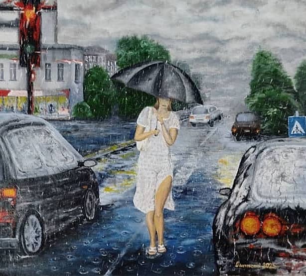 По встречной полосе.